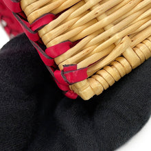 Load image into Gallery viewer, HERMES Birkin Picnic Framboise Swift Leather Rattan Size 25
