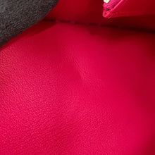 Load image into Gallery viewer, HERMES Birkin Picnic Framboise Swift Leather Rattan Size 25
