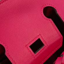 Load image into Gallery viewer, HERMES Birkin Picnic Framboise Swift Leather Rattan Size 25
