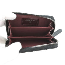 Load image into Gallery viewer, CHANEL Matelasse Turnlock Motif Coin Purse Black Caviar Leather
