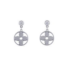 将图像加载到图库查看器中，LOUIS VUITTON Earrings Monogram IdylleQ96167 18K White Gold
