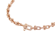 Load image into Gallery viewer, TIFFANY&amp;Co. Hardware Microlink Bracelet Size Large60423431 18K Pink Gold
