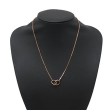 将图像加载到图库查看器中，CARTIER Baby Love Semi-Pave NecklaceB7013900 18K Pink Gold
