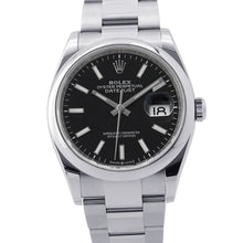 Load image into Gallery viewer, ROLEX Datejust W36mm Stainless Steel Black Dial126200
