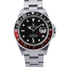 将图像加载到图库查看器中，ROLEX GMT MasterII W40mm Stainless Steel Black Dial16710
