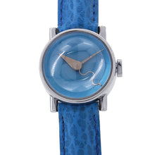 Load image into Gallery viewer, Alain Silberstein Alan Silberstein BOITO ACIER W22mm Stainless Steel Leather Blue Dial
