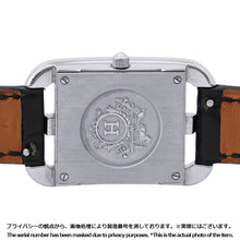 将图像加载到图库查看器中，HERMES Cape Cod Double Tour Chaine d'Ancre Diamond Bezel H33mm×W23mm Stainless Steel Leather Black DialCC1.330
