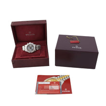 将图像加载到图库查看器中，TUDOR Prince Date Chrono Time W40mm Stainless Steel Silver Dial79280
