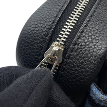 Load image into Gallery viewer, LOEWE Military Messenger Bag XS Black/Gray/Khaki317.12AA72 Leather Wool
