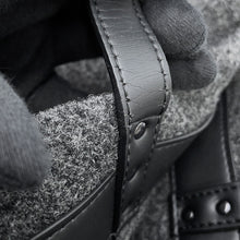 Load image into Gallery viewer, Valentino Garavani VLTN Tote Bag Gray/Black1Y2B0A35BZN Felt Leather Size Medium
