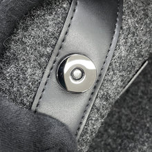 Load image into Gallery viewer, Valentino Garavani VLTN Tote Bag Gray/Black1Y2B0A35BZN Felt Leather Size Medium
