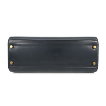 将图像加载到图库查看器中，HERMES Kelly Sports GM Blue Indigo Box Calf Leather
