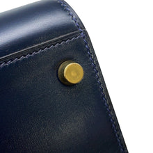 将图像加载到图库查看器中，HERMES Kelly Sports GM Blue Indigo Box Calf Leather
