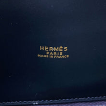 将图像加载到图库查看器中，HERMES Kelly Sports GM Blue Indigo Box Calf Leather
