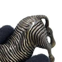 Load image into Gallery viewer, LOUIS VUITTON Chapman Zebra Bag Charm Silver/White PVC
