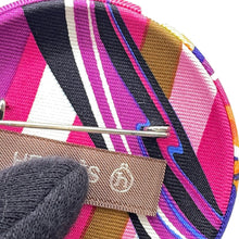 Load image into Gallery viewer, HERMES Petit H Brooch Rose/Rouge/Fuchsia Silk
