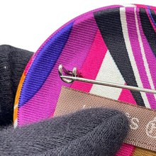 Load image into Gallery viewer, HERMES Petit H Brooch Rose/Rouge/Fuchsia Silk
