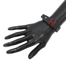Load image into Gallery viewer, HERMES HBracelet Size T4 Black/Red Leather
