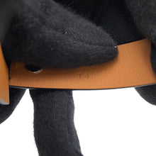 Load image into Gallery viewer, HERMES HBracelet Size T4 Black/Red Leather
