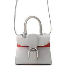 Load image into Gallery viewer, Delvaux Brillon Mirage Gray/OrangeAA0058ACX0AEOPA Calf Leather Size Mini
