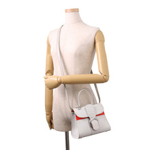 Load image into Gallery viewer, Delvaux Brillon Mirage Gray/OrangeAA0058ACX0AEOPA Calf Leather Size Mini
