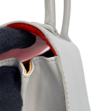 Load image into Gallery viewer, Delvaux Brillon Mirage Gray/OrangeAA0058ACX0AEOPA Calf Leather Size Mini
