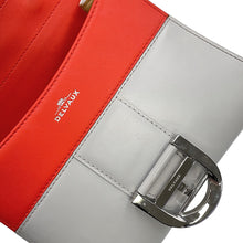 Load image into Gallery viewer, Delvaux Brillon Mirage Gray/OrangeAA0058ACX0AEOPA Calf Leather Size Mini
