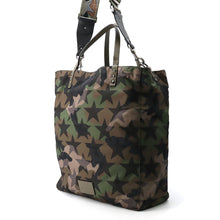 Load image into Gallery viewer, Valentino Garavani Rock Studded Camouflage Star Pattern 2-Way Tote Khaki/MulticolorLY2B0473NY0_A63 Nylon Leather
