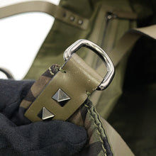 Load image into Gallery viewer, Valentino Garavani Rock Studded Camouflage Star Pattern 2-Way Tote Khaki/MulticolorLY2B0473NY0_A63 Nylon Leather
