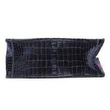 Load image into Gallery viewer, Dior Book Tote Bag (Fake Crocodile) Navy/Red/White suede Size Large
