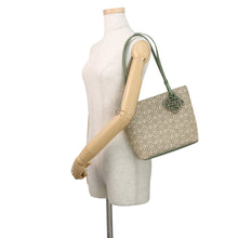 Load image into Gallery viewer, LOEWE Anagram Square Tote Green/WhiteA933C05X01 Canvas Leather
