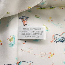 Load image into Gallery viewer, HERMES Gabriole Togo Ivory/Blue Cotton100% Size MM
