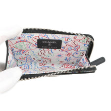 将图像加载到图库查看器中，CHANEL CC Logo Matelasse Fragment Case BlackAP3982 Caviar Leather
