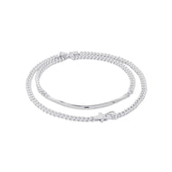HERMES BoucleSellier Inflexible Necklace Size 42H125209B SV925
