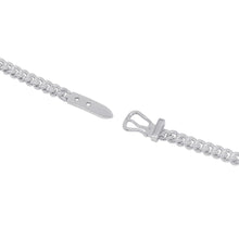 将图像加载到图库查看器中，HERMES BoucleSellier Inflexible Necklace Size 42H125209B SV925
