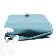 将图像加载到图库查看器中，HERMES Dogon Blue Jean Togo Leather
