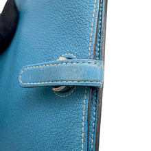将图像加载到图库查看器中，HERMES Dogon Blue Jean Togo Leather
