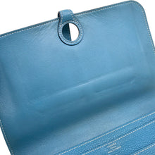将图像加载到图库查看器中，HERMES Dogon Blue Jean Togo Leather
