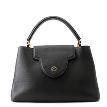 将图像加载到图库查看器中，LOUIS VUITTON Capucines NoirM48864 Taurillon Leather Size MM
