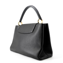 将图像加载到图库查看器中，LOUIS VUITTON Capucines NoirM48864 Taurillon Leather Size MM
