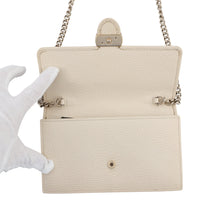 将图像加载到图库查看器中，GUCCI ChainShoulder wallet Ivory615523 Leather

