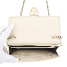 将图像加载到图库查看器中，GUCCI ChainShoulder wallet Ivory615523 Leather
