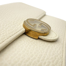 将图像加载到图库查看器中，GUCCI ChainShoulder wallet Ivory615523 Leather
