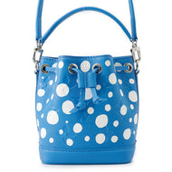 LOUIS VUITTON LV × YK Nano Noe Blue/WhiteM81985 Monogram Empreinte Leather Infinity Dot
