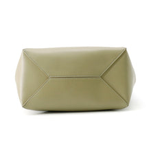 将图像加载到图库查看器中，LOEWE Puzzle Fold Tote Bag Moss GreenA657G50X01 Leather
