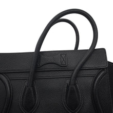 Load image into Gallery viewer, CELINE Luggage Shopper Tote Black189793 Leather Size micro
