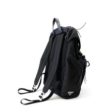 将图像加载到图库查看器中，PRADA Camouflage Backpack Navy/Yellow/Black Nylon
