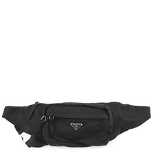 将图像加载到图库查看器中，PRADA Triangle Logo Crossbody Bag Black2VL005_2A6D_F0002 Nylon
