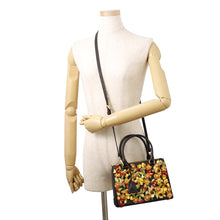将图像加载到图库查看器中，PRADA Galleria 2WAY Shoulder Bag Black/Multicolor Saffiano Leather
