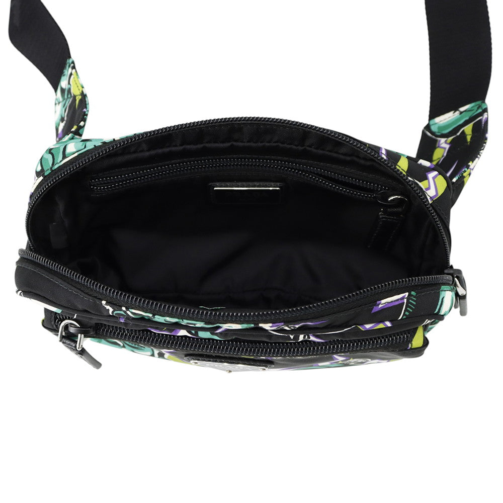PRADA Frankenstein Crossbody Bag Black/Multicolor2VL977 Nylon